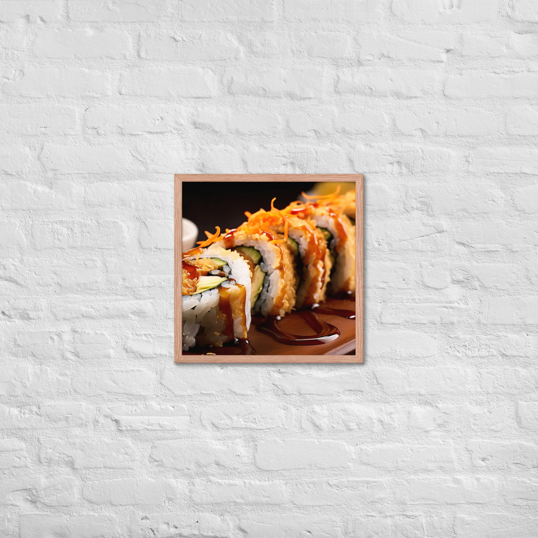 Tempura Roll Framed poster 🤤 from Yumify.AI