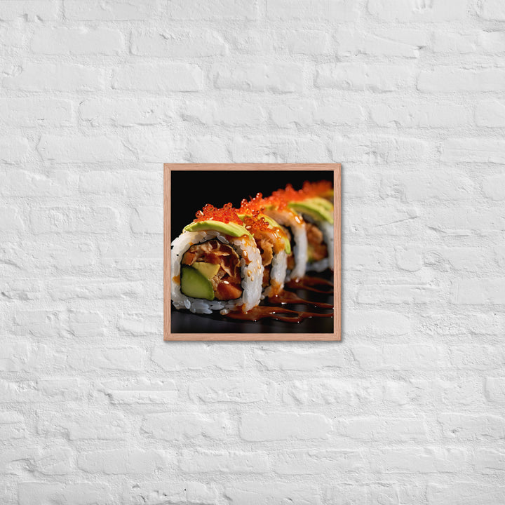 Spicy Tuna Roll Framed poster 🤤 from Yumify.AI