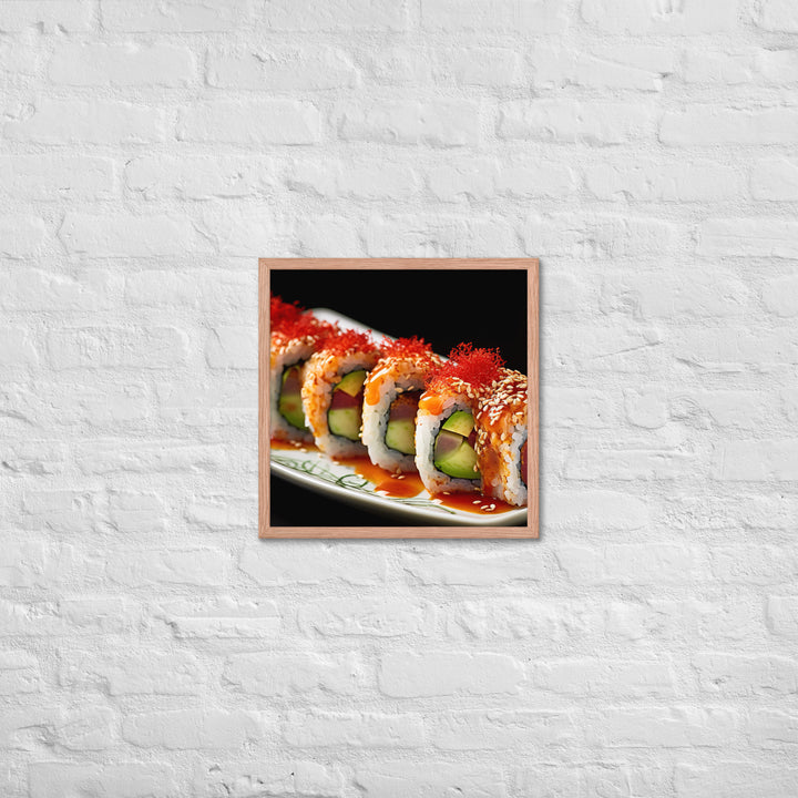 Spicy Tuna Roll Framed poster 🤤 from Yumify.AI
