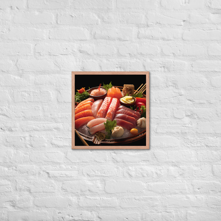 Sashimi Framed poster 🤤 from Yumify.AI