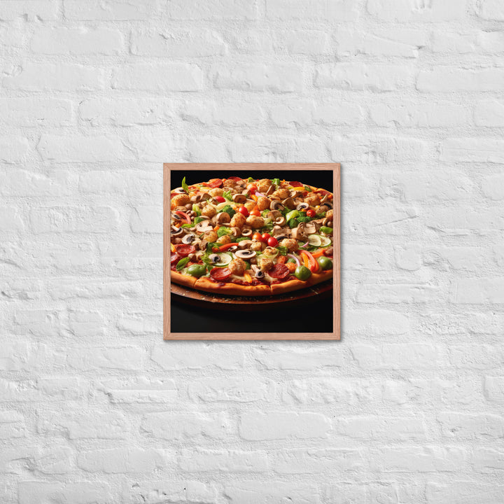 Supreme Pizza Framed poster 🤤 from Yumify.AI