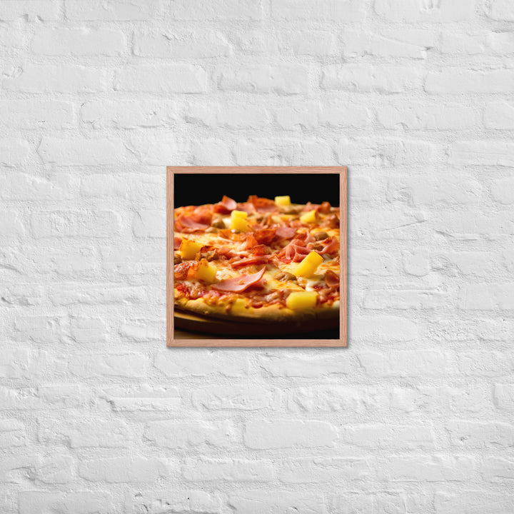 Hawaiian Pizza Framed poster 🤤 from Yumify.AI