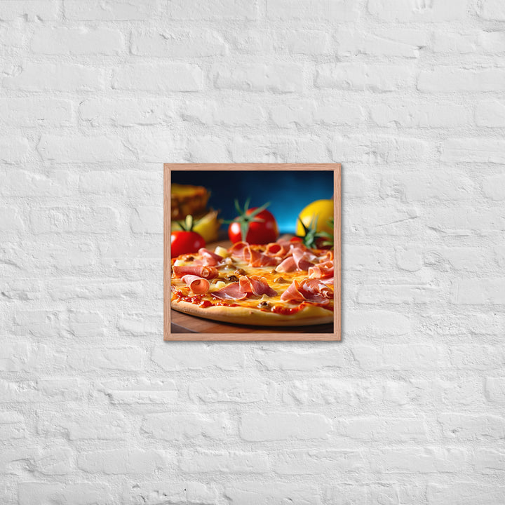 Hawaiian Pizza Framed poster 🤤 from Yumify.AI