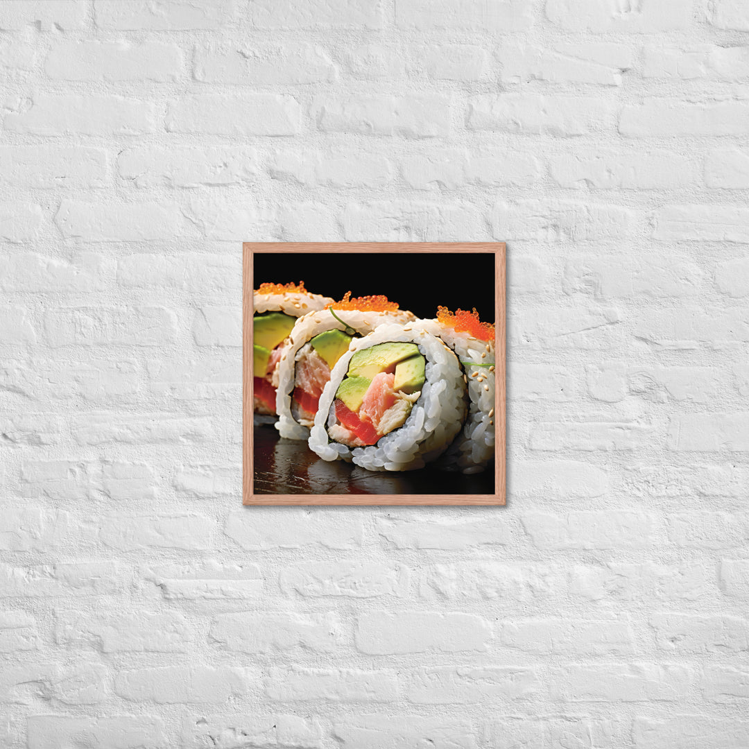 California Roll Framed poster 🤤 from Yumify.AI