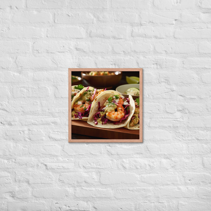 Shrimp Tacos Framed poster 🤤 from Yumify.AI