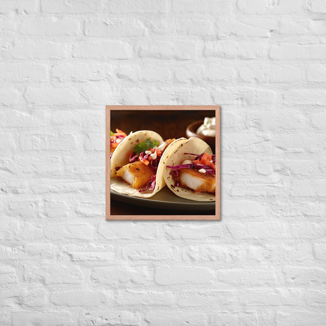 Fish Tacos Framed poster 🤤 from Yumify.AI