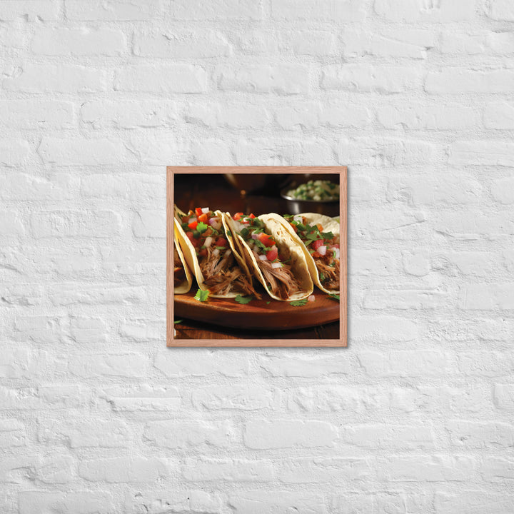 Carnitas Tacos Framed poster 🤤 from Yumify.AI