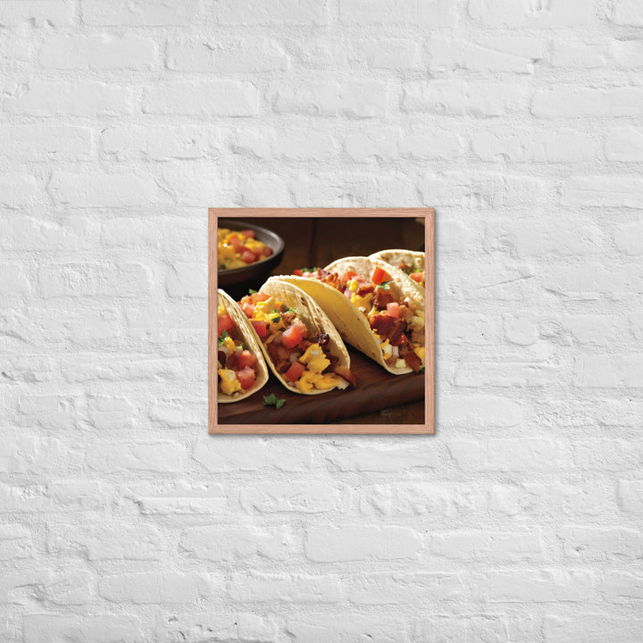 Breakfast Tacos Framed poster 🤤 from Yumify.AI