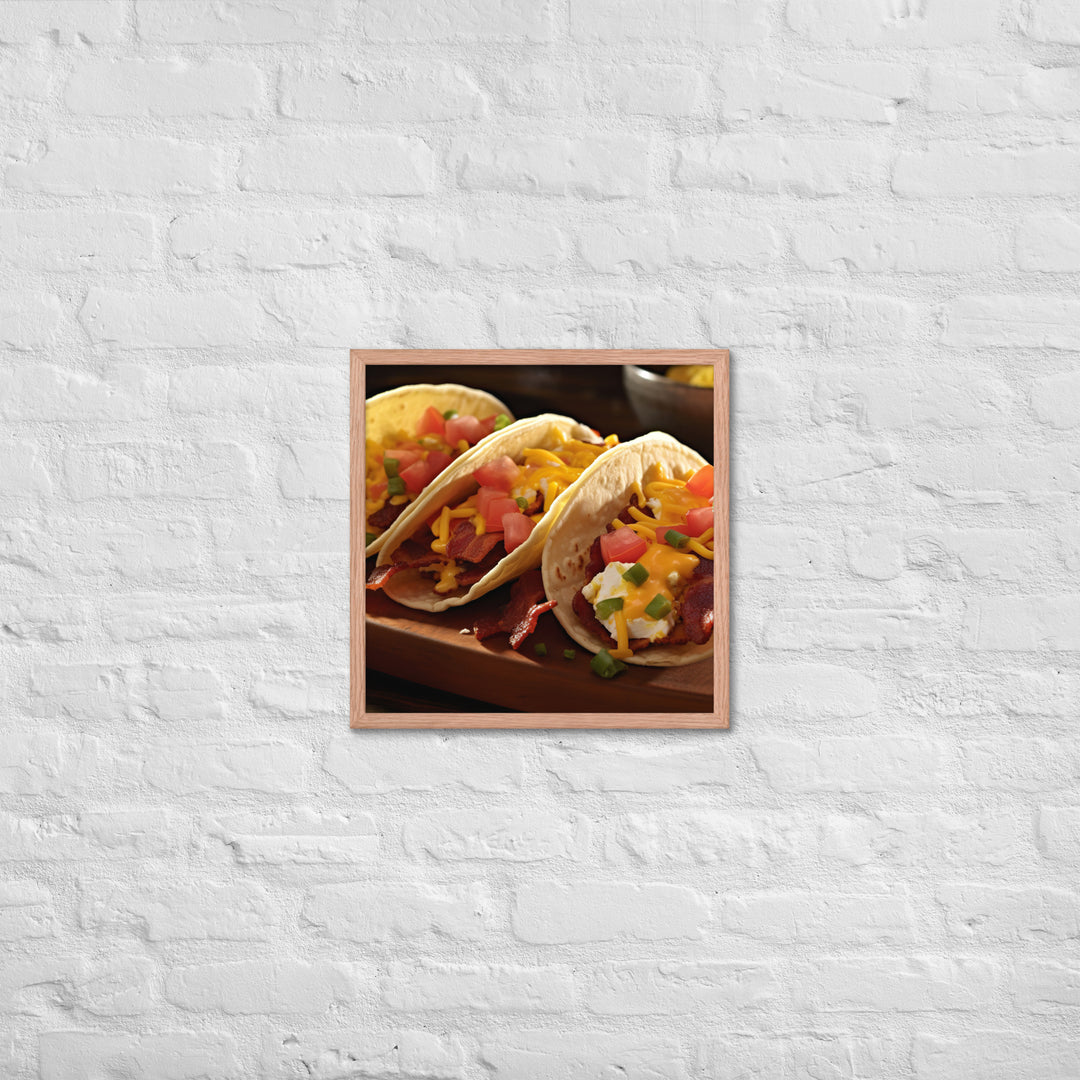 Breakfast Tacos Framed poster 🤤 from Yumify.AI