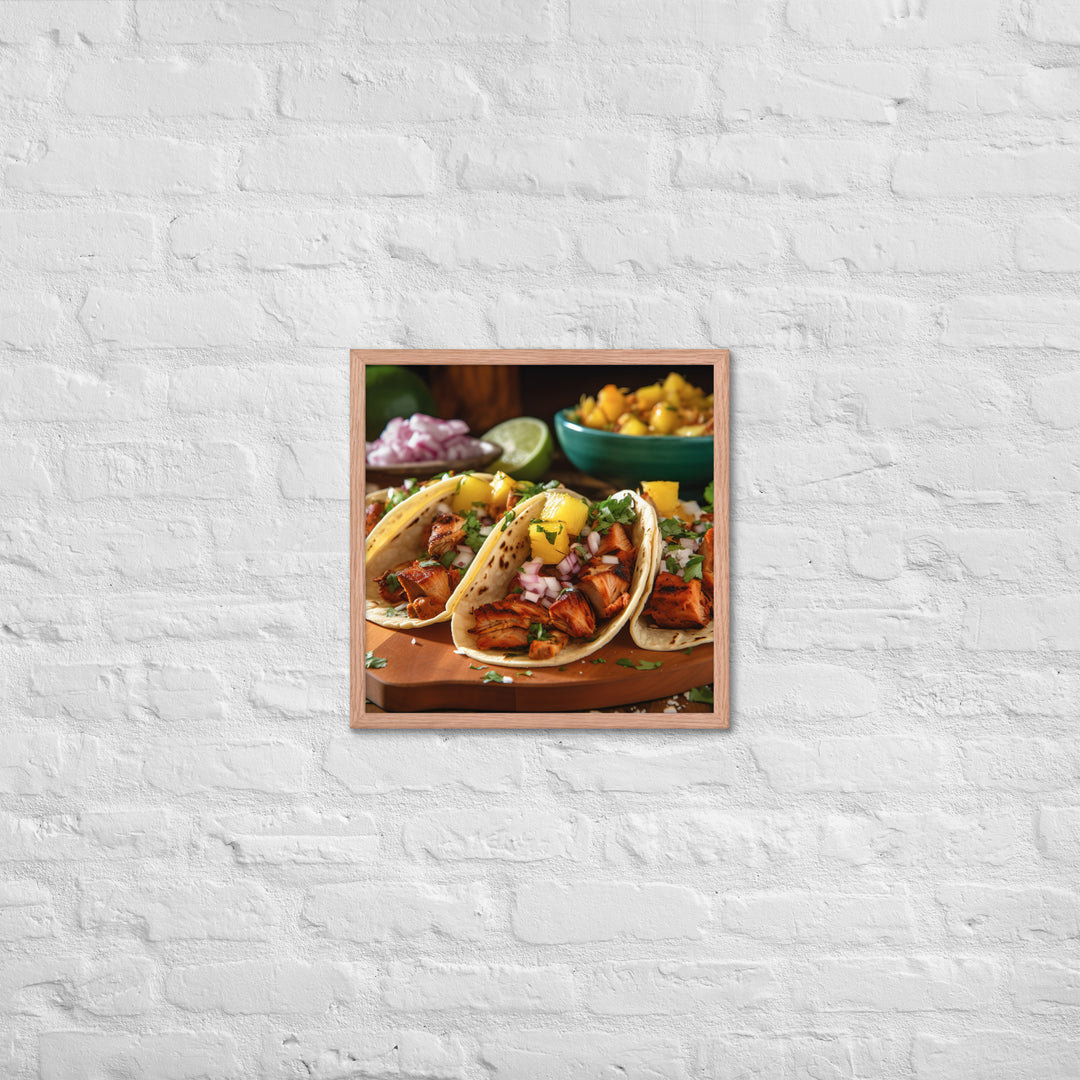 Al Pastor Tacos Framed poster 🤤 from Yumify.AI