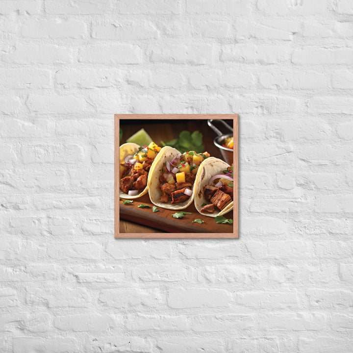 Al Pastor Tacos Framed poster 🤤 from Yumify.AI