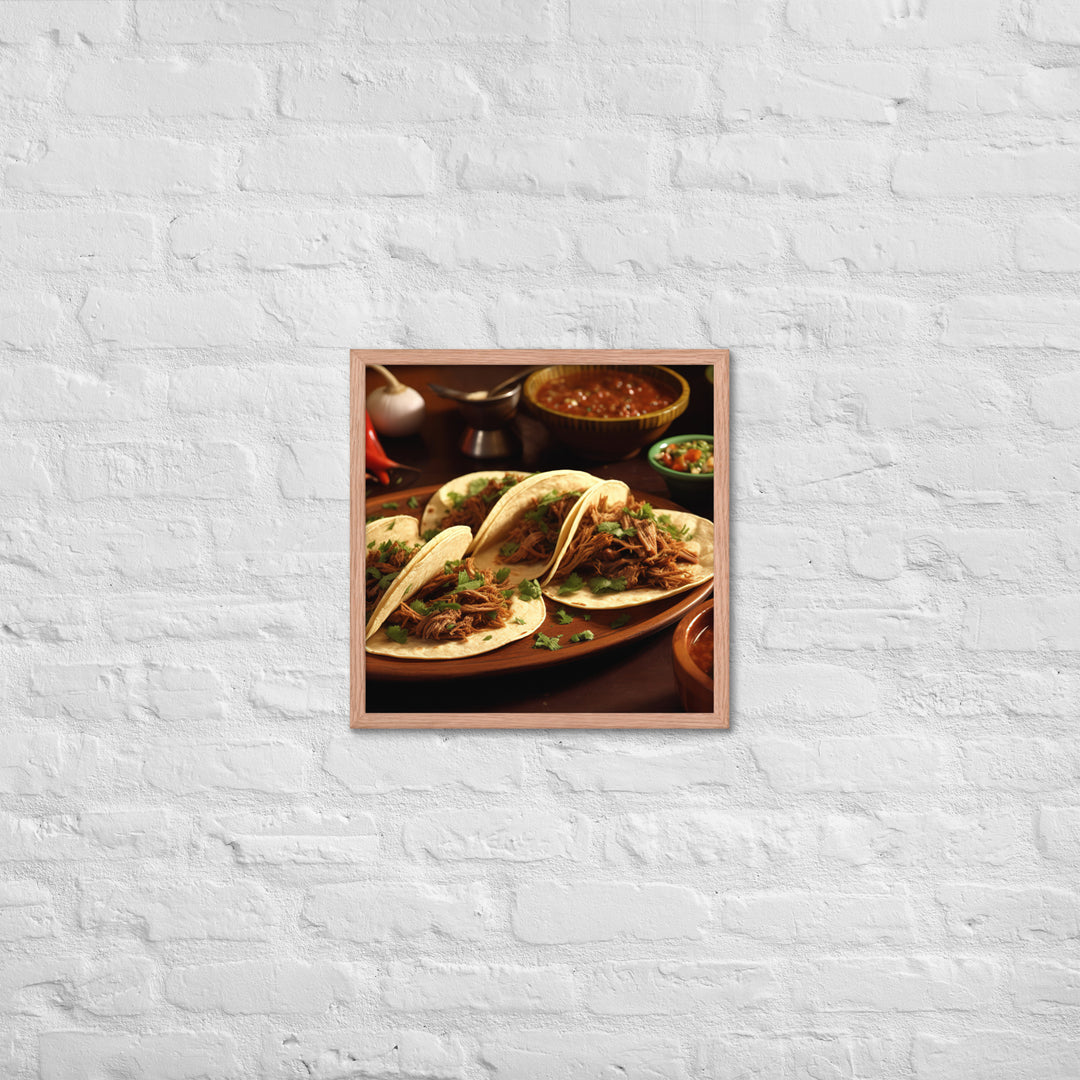 Birria Tacos Framed poster 🤤 from Yumify.AI