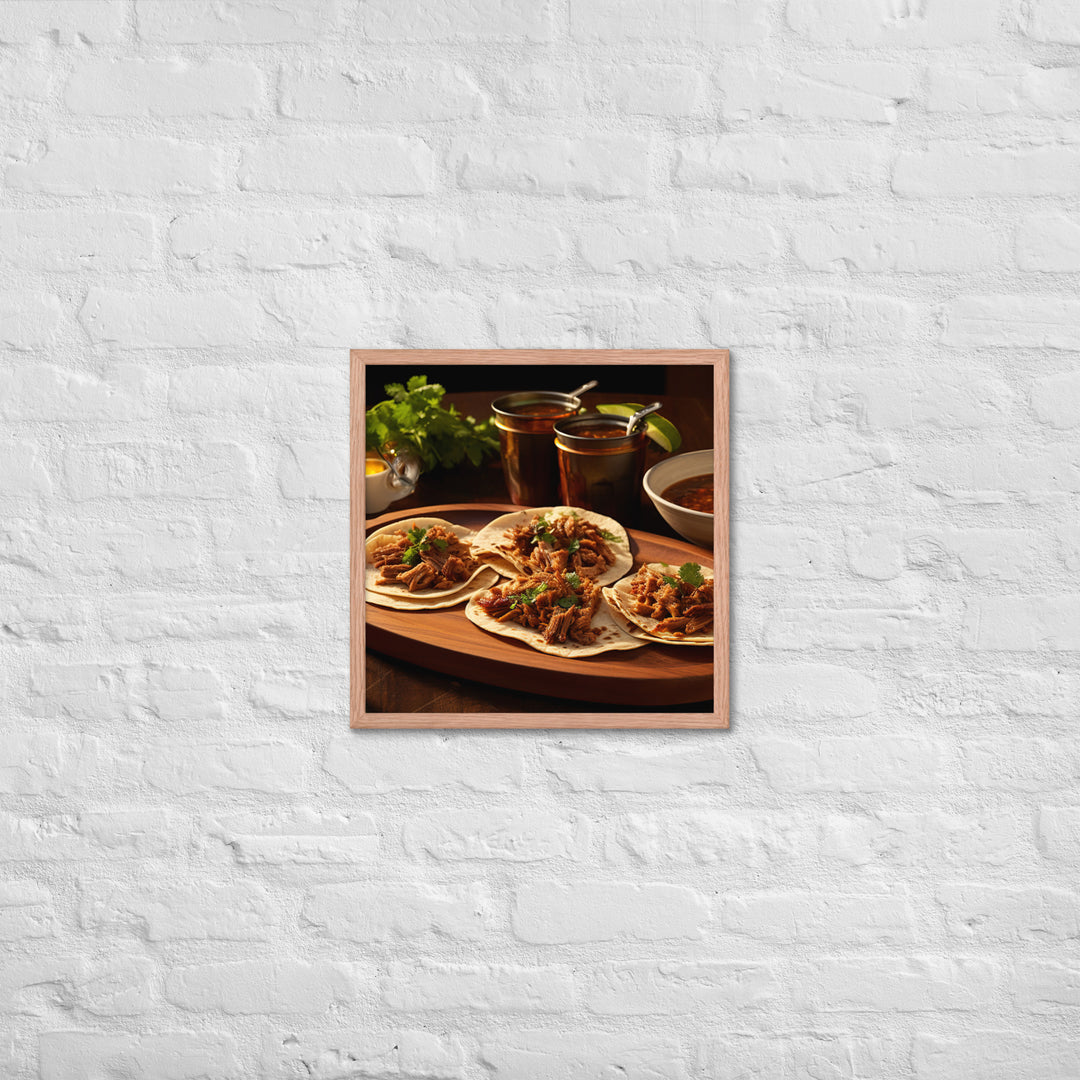 Birria Tacos Framed poster 🤤 from Yumify.AI