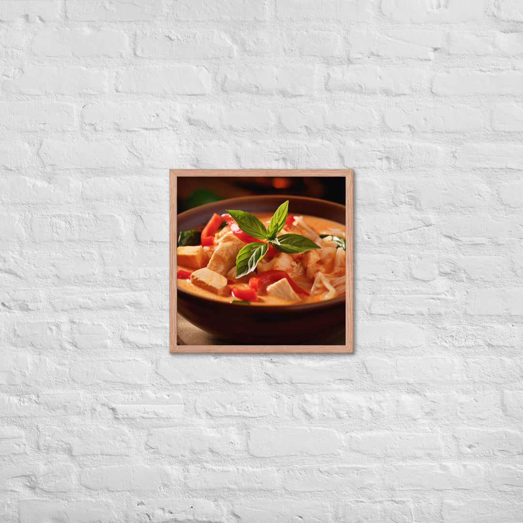 Thai Red Curry Framed poster 🤤 from Yumify.AI