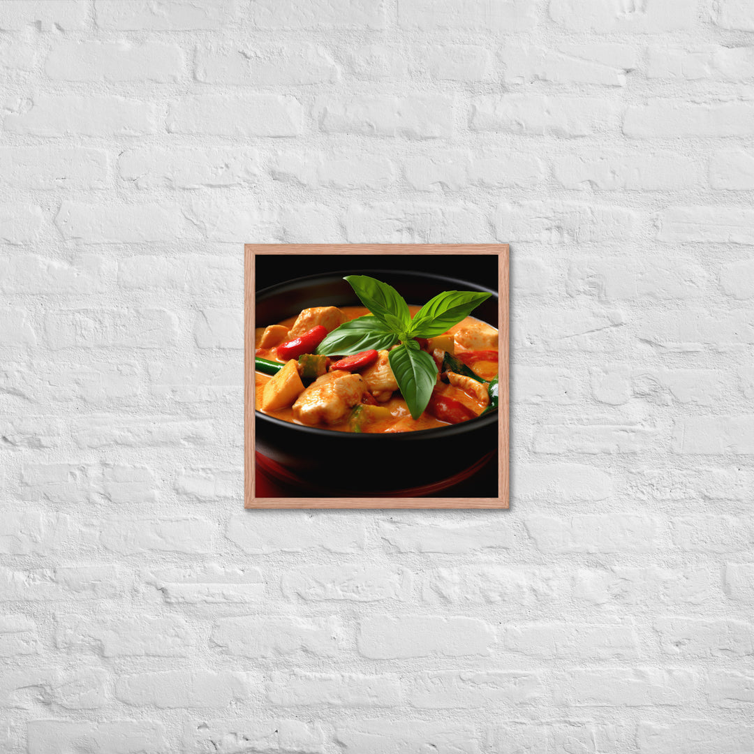 Thai Red Curry Framed poster 🤤 from Yumify.AI