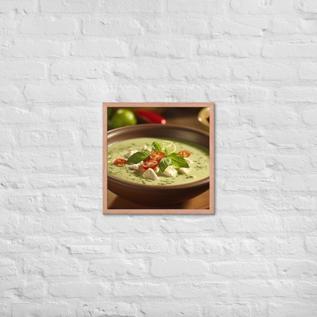 Thai Green Curry Framed poster 🤤 from Yumify.AI