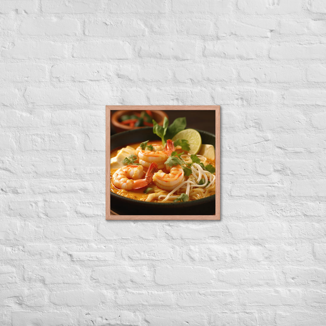 Singaporean Curry Laksa Framed poster 🤤 from Yumify.AI