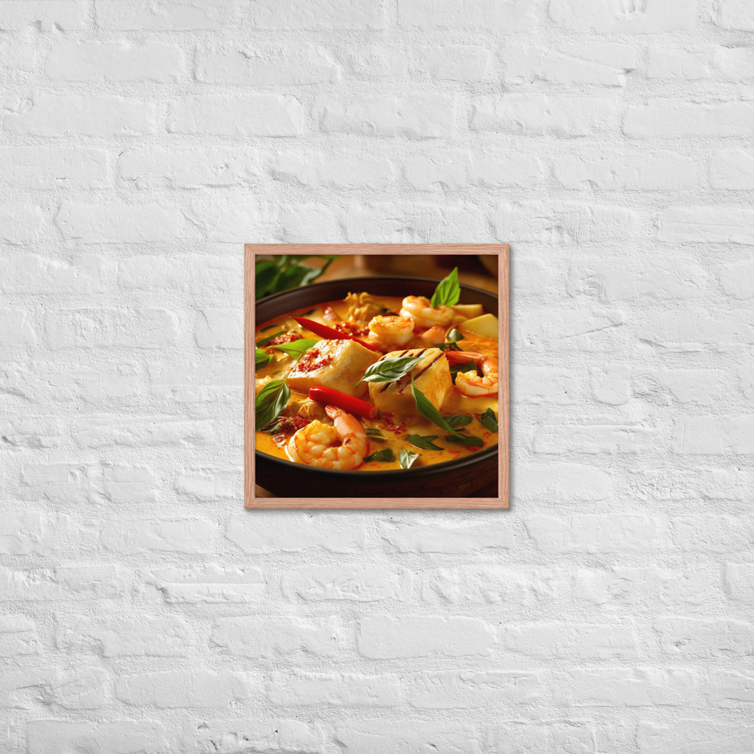 Malaysian Laksa Curry Framed poster 🤤 from Yumify.AI