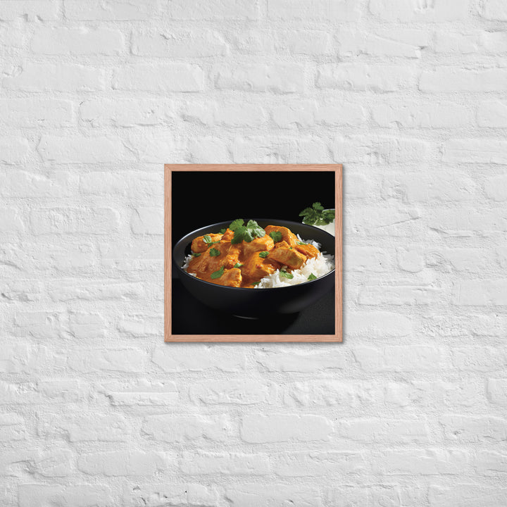 Indian Butter Chicken Curry Framed poster 🤤 from Yumify.AI