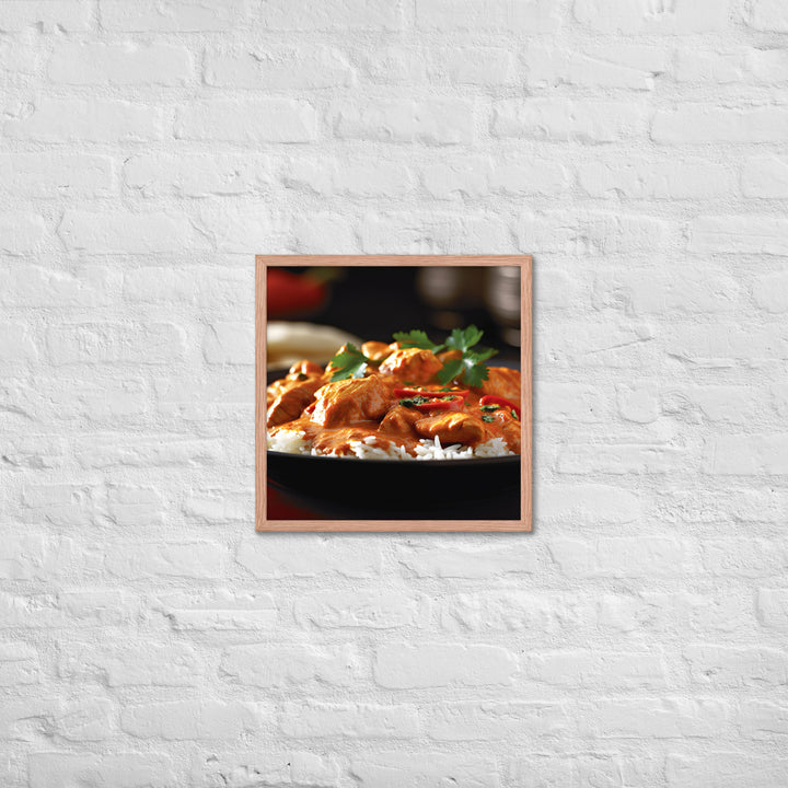 Indian Butter Chicken Curry Framed poster 🤤 from Yumify.AI