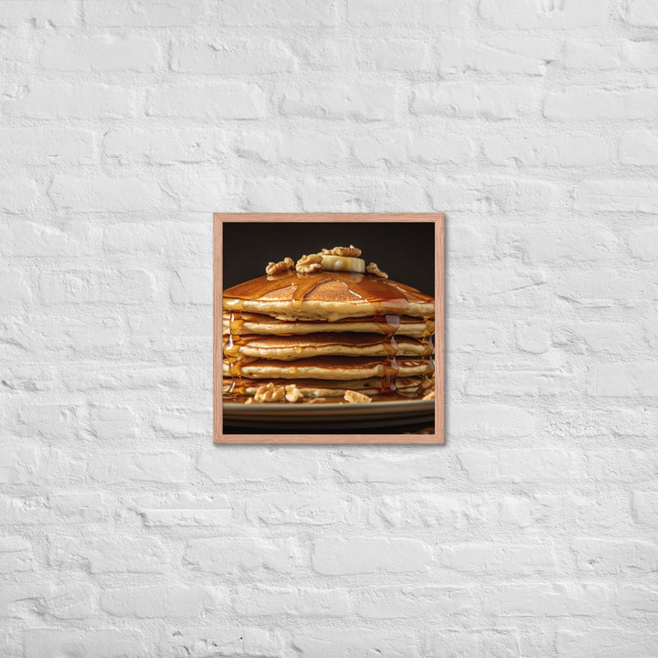 Oatmeal Pancakes Framed poster 🤤 from Yumify.AI