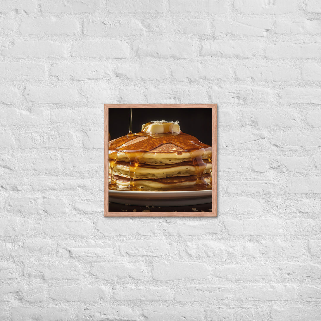 Classic Pancakes Framed poster 🤤 from Yumify.AI