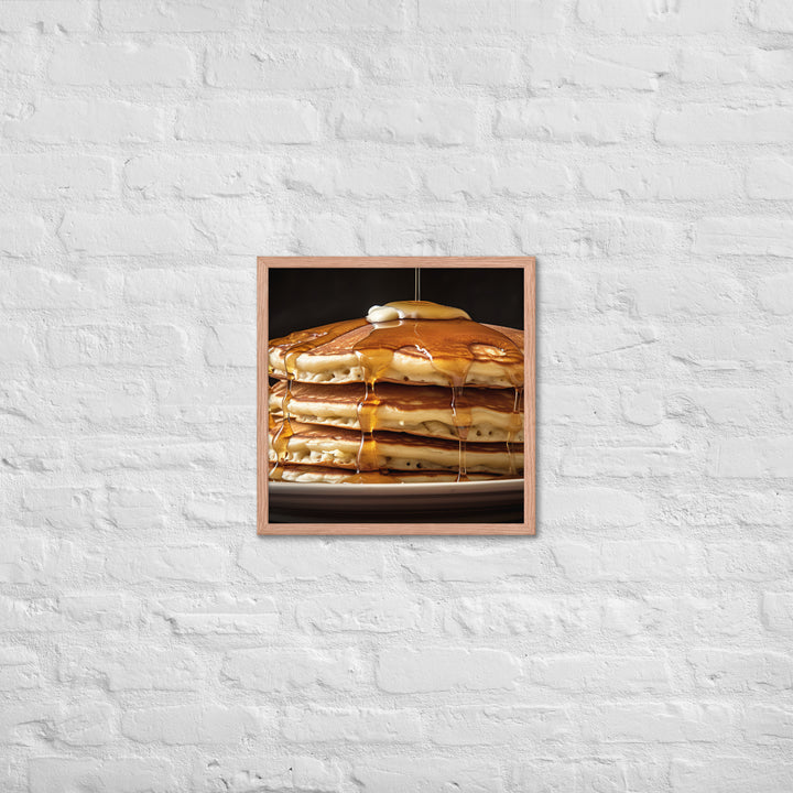 Classic Pancakes Framed poster 🤤 from Yumify.AI