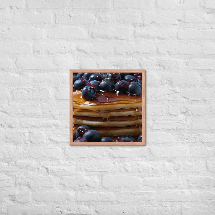 Blueberry Pancakes Framed poster 🤤 from Yumify.AI