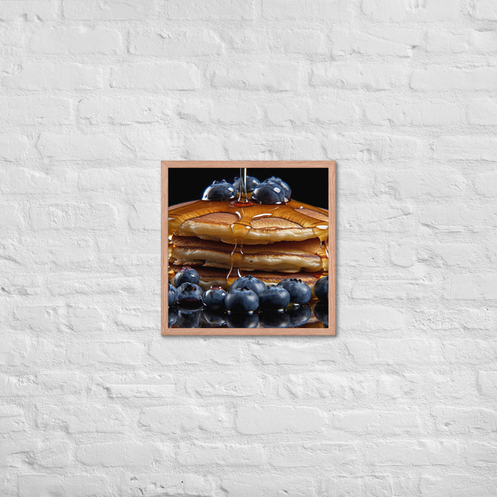 Blueberry Pancakes Framed poster 🤤 from Yumify.AI