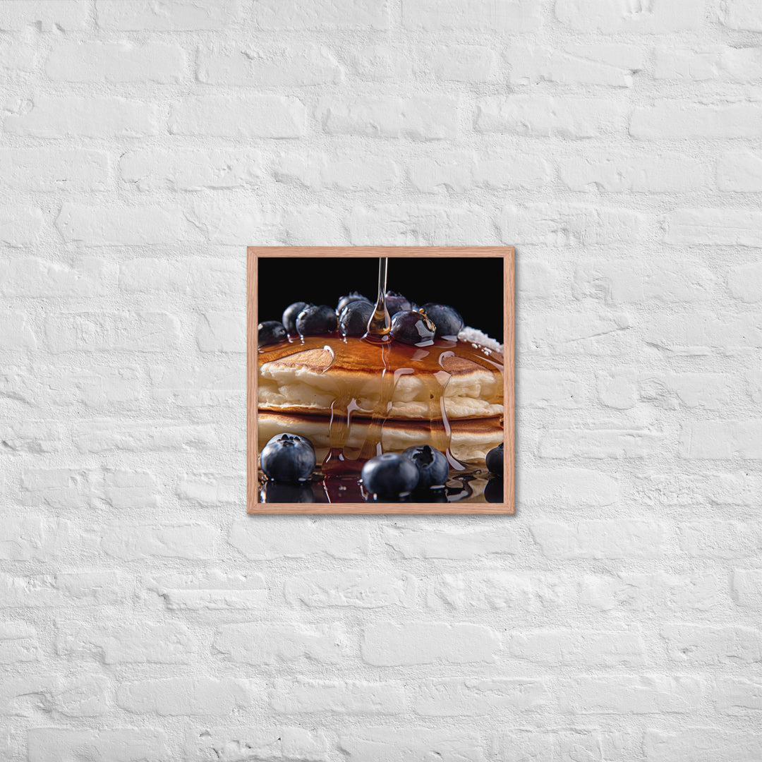 Blueberry Pancakes Framed poster 🤤 from Yumify.AI