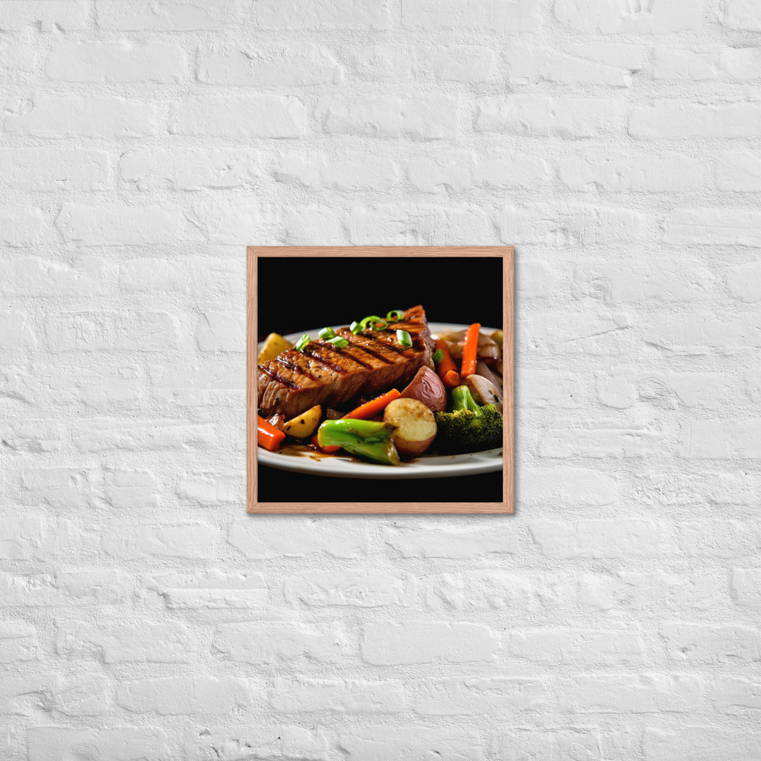 Sirloin Steak Framed poster 🤤 from Yumify.AI