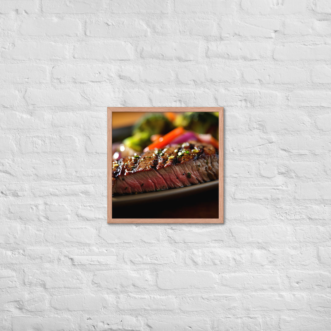 Sirloin Steak Framed poster 🤤 from Yumify.AI