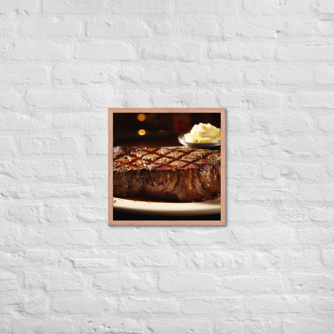 Porter house Steak Framed poster 🤤 from Yumify.AI