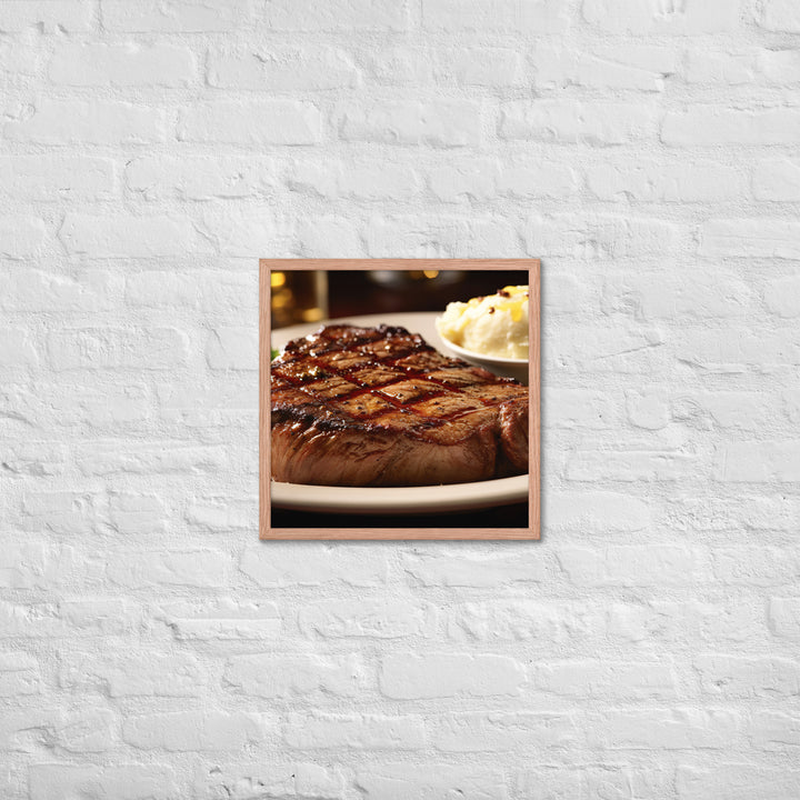 Porter house Steak Framed poster 🤤 from Yumify.AI