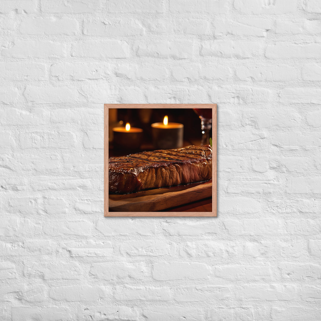 New York Strip Steak Framed poster 🤤 from Yumify.AI