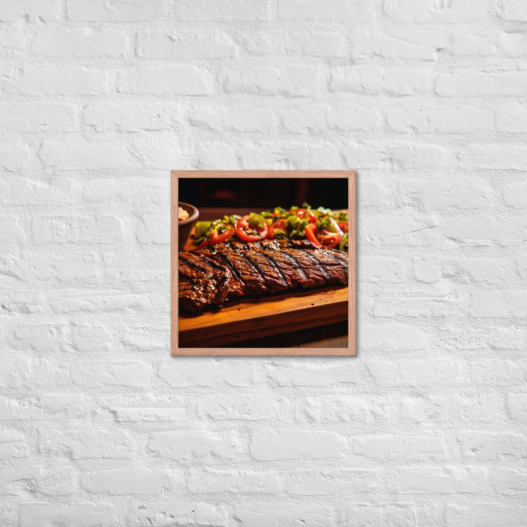 Mexican Carne Asada Framed poster 🤤 from Yumify.AI