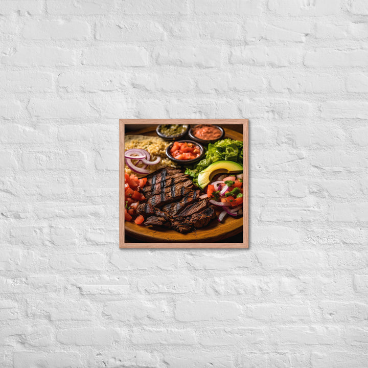 Mexican Carne Asada Framed poster 🤤 from Yumify.AI