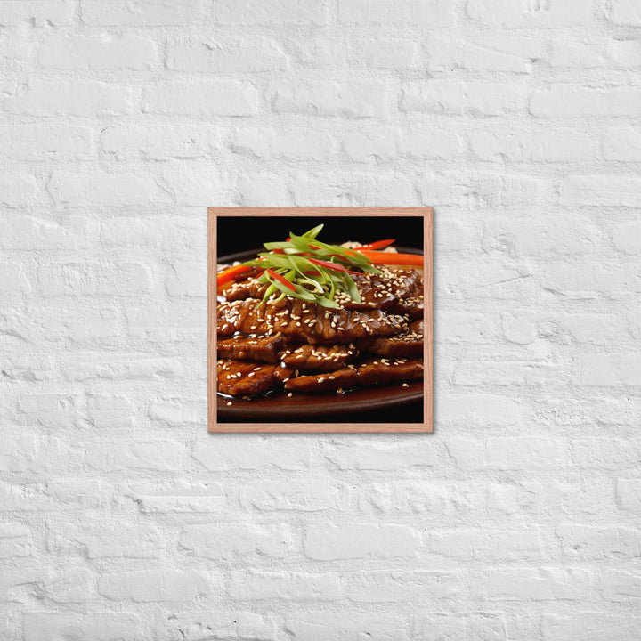 Korean Bulgogi Framed poster 🤤 from Yumify.AI