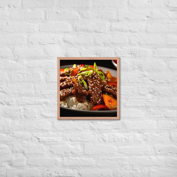 Korean Bulgogi Framed poster 🤤 from Yumify.AI