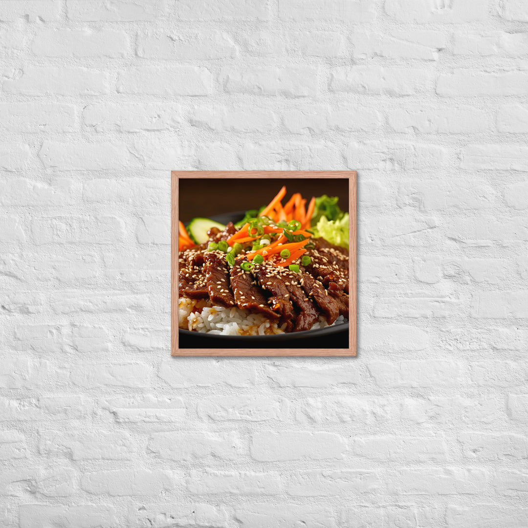 Korean Bulgogi Framed poster 🤤 from Yumify.AI