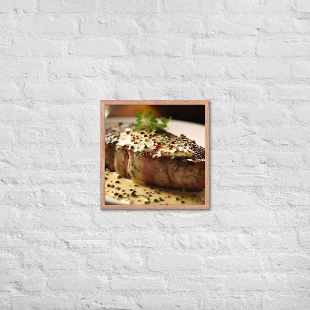 French Steak au Poivre Framed poster 🤤 from Yumify.AI