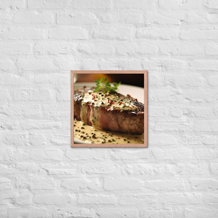 French Steak au Poivre Framed poster 🤤 from Yumify.AI