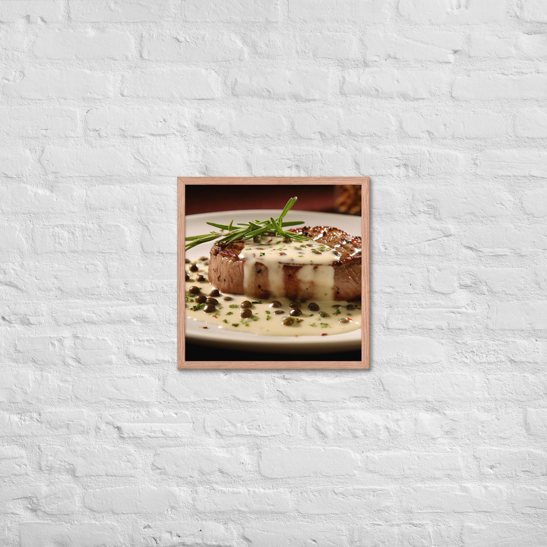 French Steak au Poivre Framed poster 🤤 from Yumify.AI