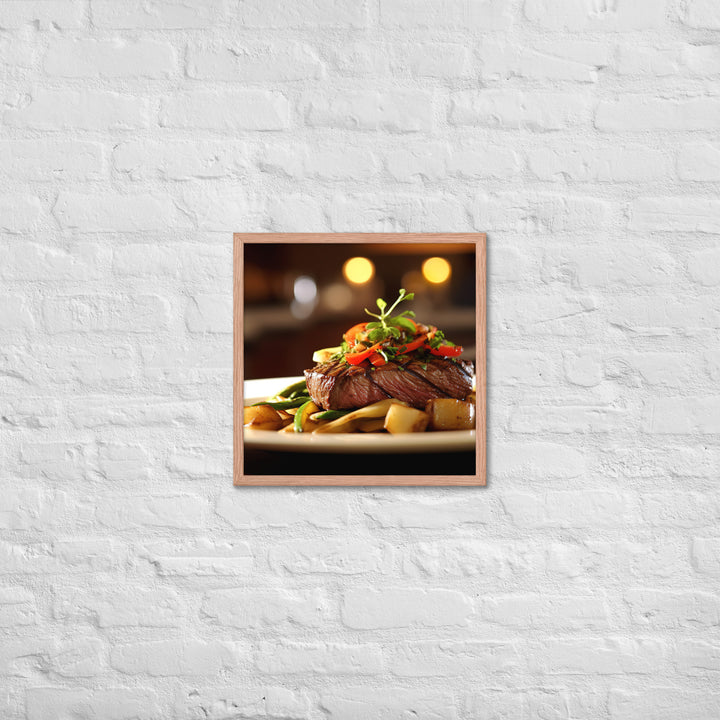 Flat Iron Steak Framed poster 🤤 from Yumify.AI