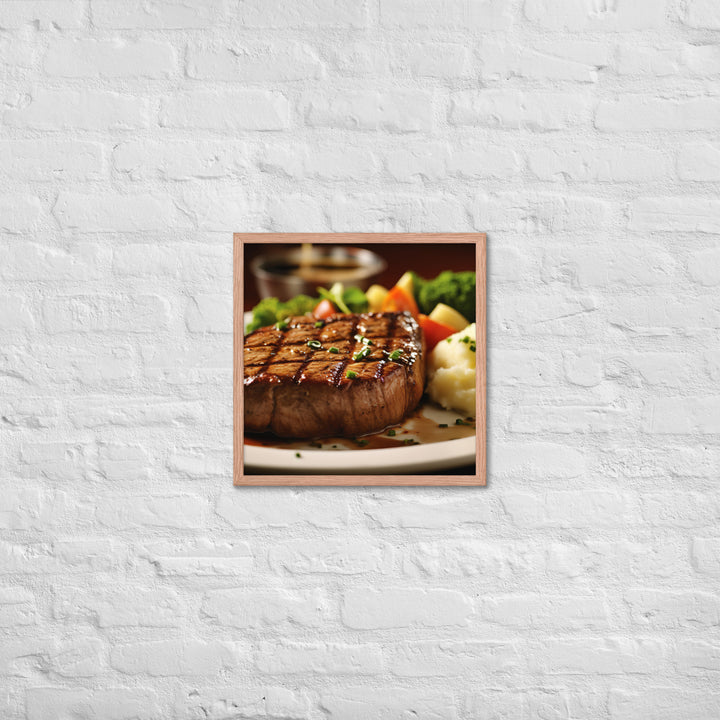 American style Steak Framed poster 🤤 from Yumify.AI