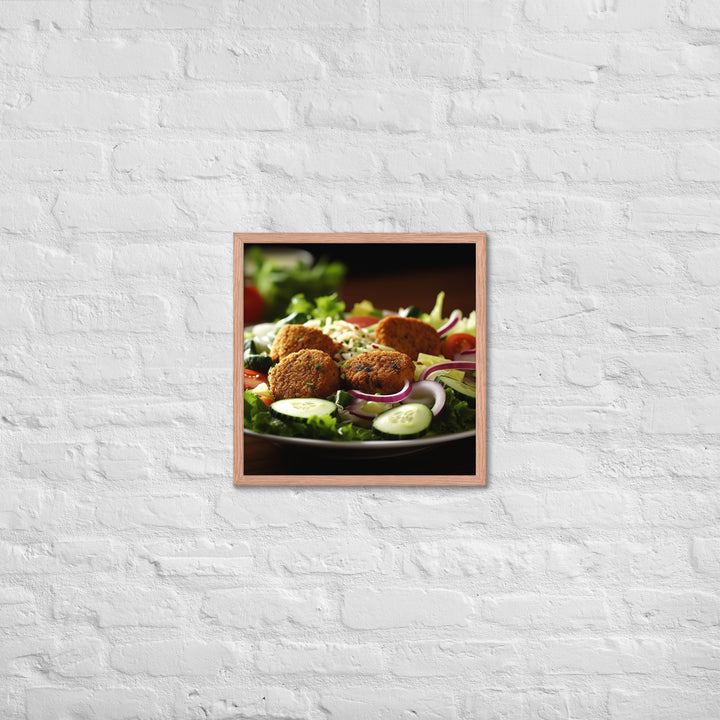 Falafel Salad Framed poster 🤤 from Yumify.AI