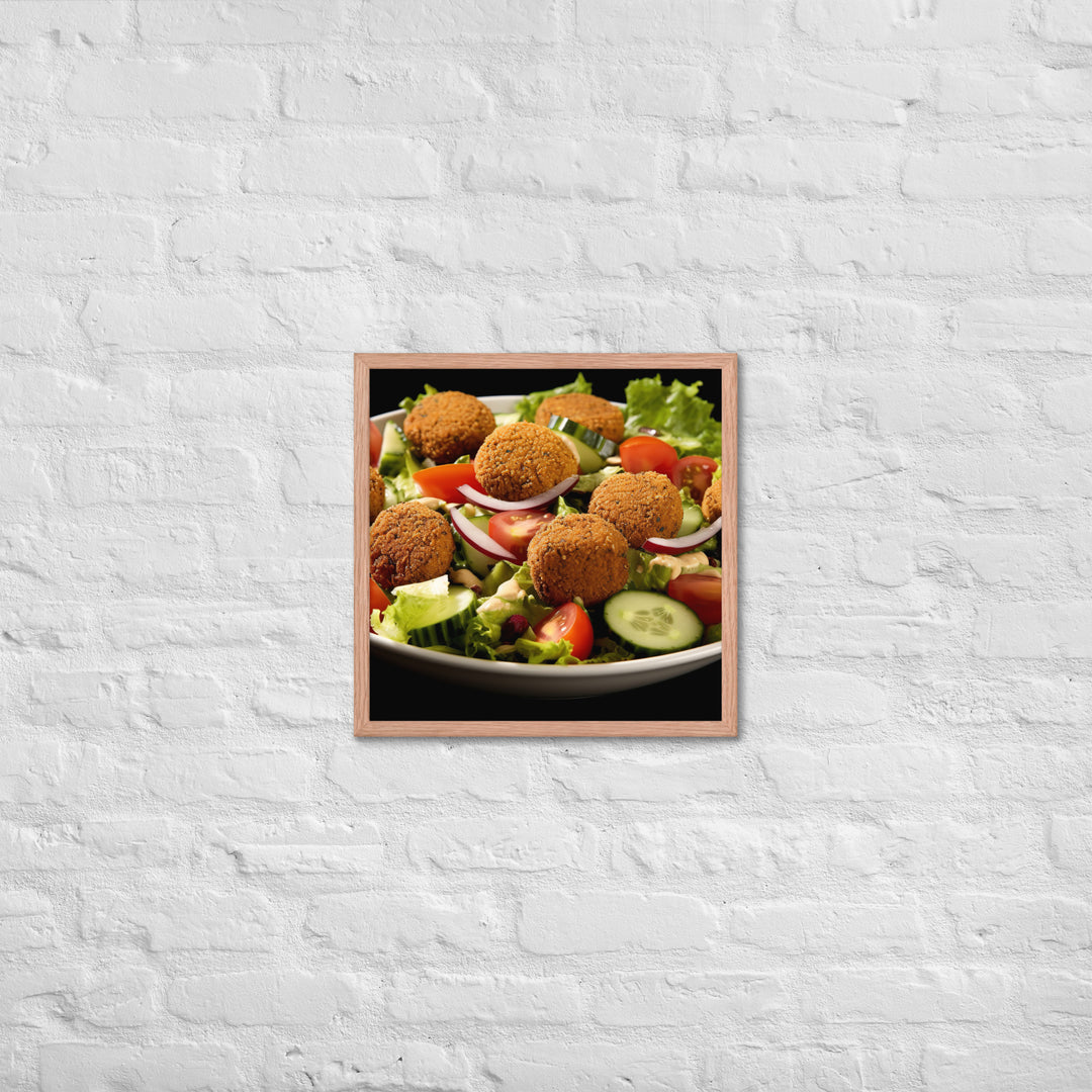 Falafel Salad Framed poster 🤤 from Yumify.AI