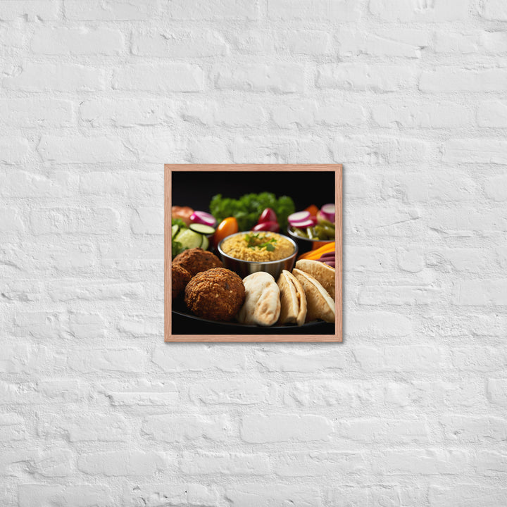 Falafel Platter Framed poster 🤤 from Yumify.AI