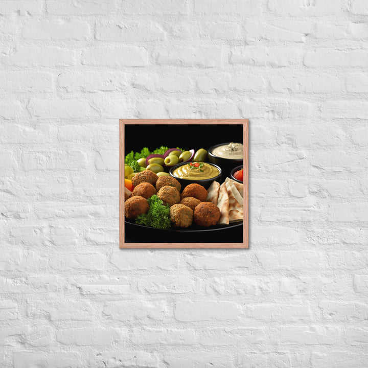 Falafel Platter Framed poster 🤤 from Yumify.AI