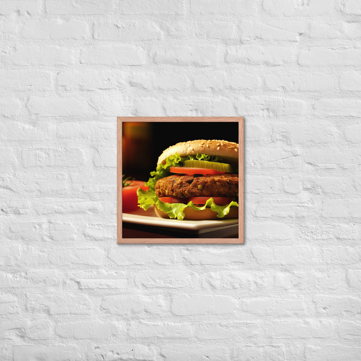 Falafel Burger Framed poster 🤤 from Yumify.AI